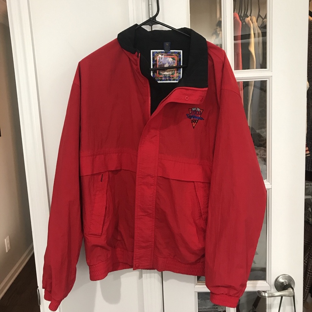 SOLD Vintage red windbreaker jacket